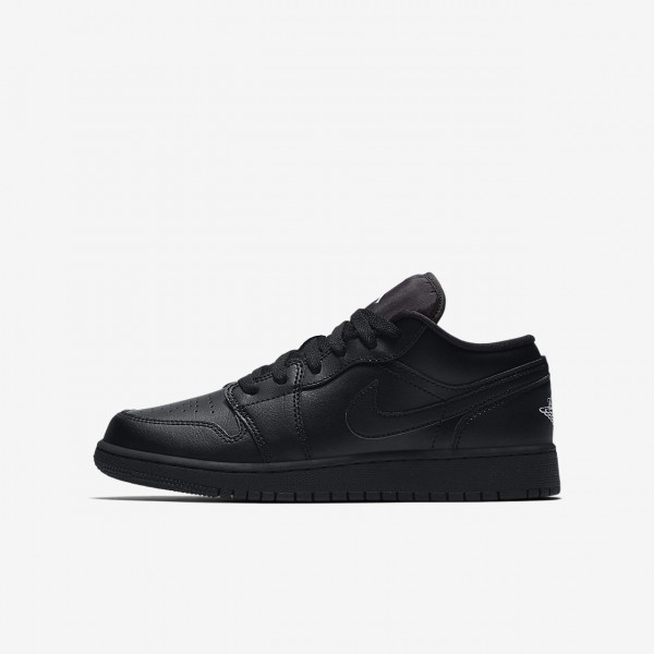 Nike Air Jordan 1 low Basketballschuhe Jungen Schwarz Weiß 659-79541